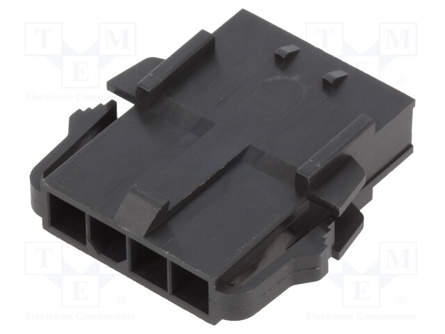 Connector: wire-board; Colour: black; plug; male; -40÷105°C; PIN: 4