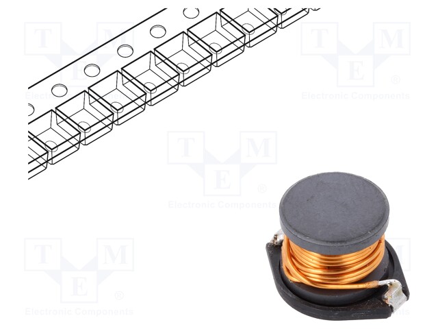 Inductor: ferrite; SMD; 82uH; 3.95A; 104mΩ; 18.7x15.2x12mm; ±20%