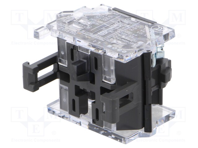 Contact block; 22mm; 04; -40÷55°C; front fixing; Contacts: NC; 10A