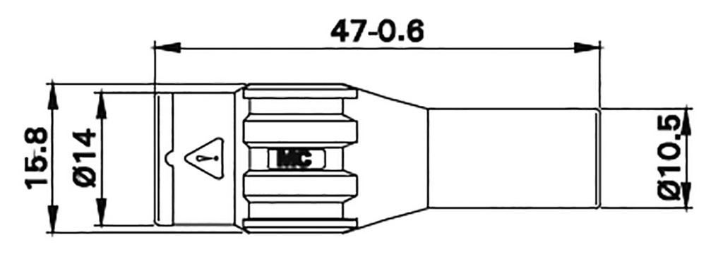 Adapter BNC; Connector: adapter; blue; push-in; male