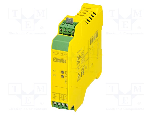 Module: safety relay; 24VDC; IN: 1; for DIN rail mounting; IP20