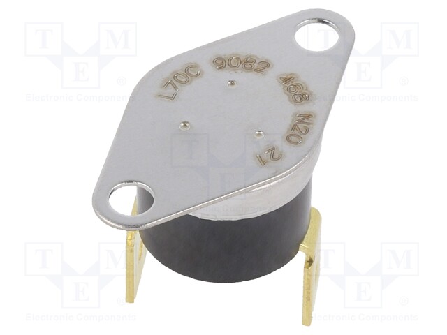 THERMOSTAT, SPST-NC, 15A/120V, 10A/250V