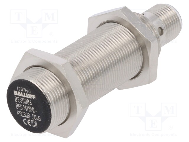 Sensor: inductive; Output conf: PNP / NO; 0÷5mm; 12÷30VDC; M18