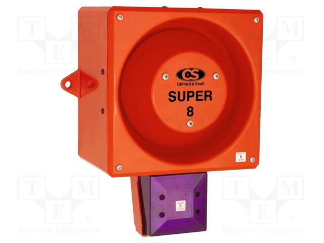 Signaller: lighting-sound; 24VDC; siren,flashing light; LED; IP66