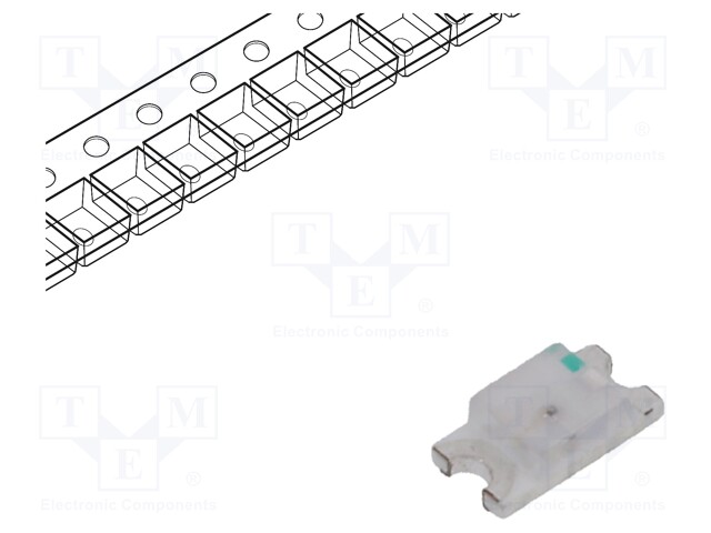 LED; SMD; 1206; yellow green; 100÷150mcd; 3.2x1.6x1.8mm; 35°; 20mA