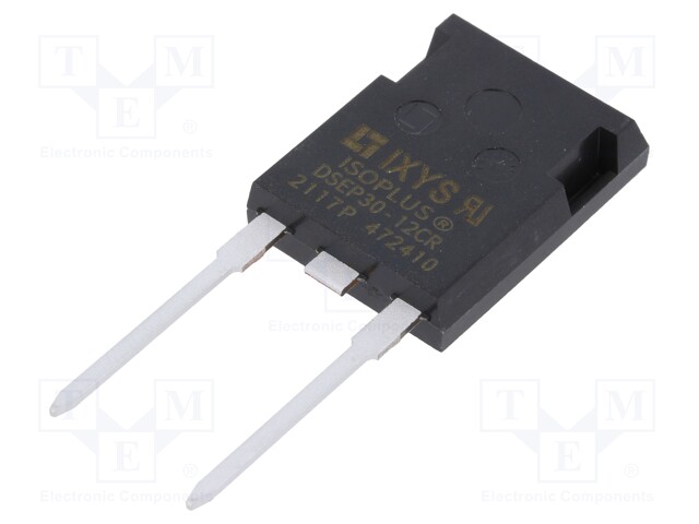 Diode: rectifying; THT; 1.2kV; 30A; Package: tube; ISOPLUS247™; 15ns