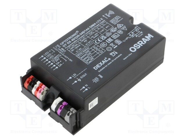 Power supply: switched-mode; LED; 40W; 15÷56VDC; 200÷1050A; IP20