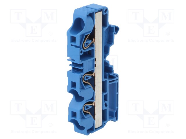 Splice terminal: rail; SNK; 0.5÷16mm2; ways: 1; terminals: 3; blue