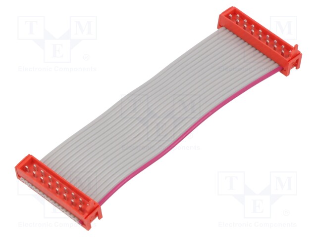 Cable: ribbon cable with connectors; PIN: 16; Layout: 2x8; plug