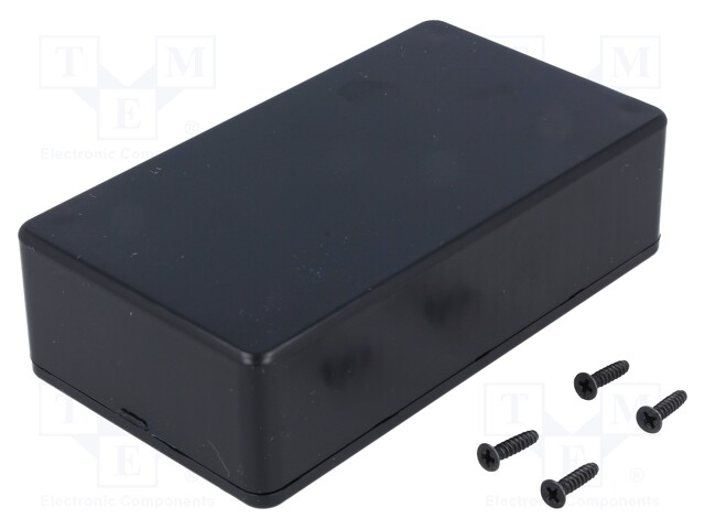 Enclosure: multipurpose; X: 62mm; Y: 112mm; Z: 31mm; 1591S; ABS; black