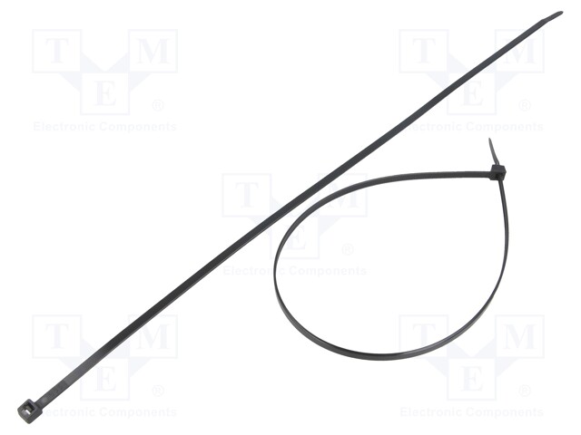 Cable tie; L: 400mm; W: 4.8mm; polyamide; 222N; black; Ømax: 105mm