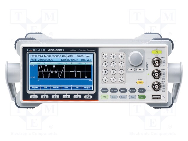 Generator: arbitrary, function; Band: ≤30MHz; TFT 4,3",color