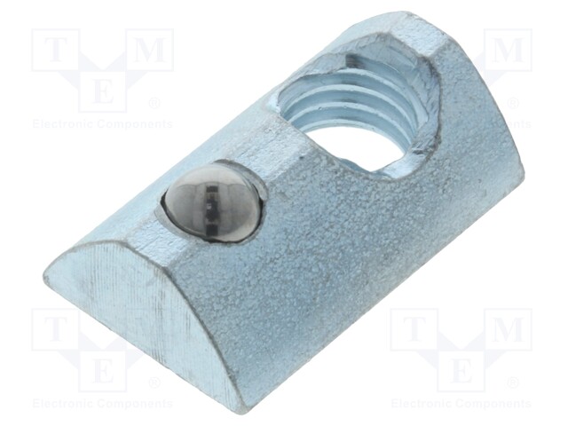 Nut; for profiles; Width of the groove: 8mm; steel; zinc