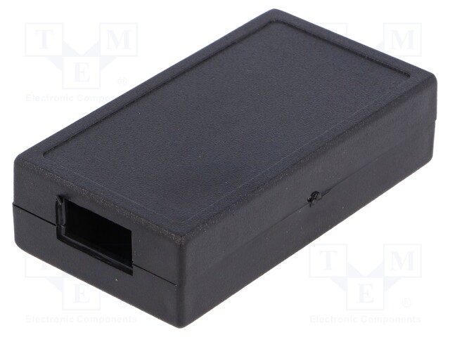 Enclosure: multipurpose; X: 34.5mm; Y: 62mm; Z: 16mm; ABS; black