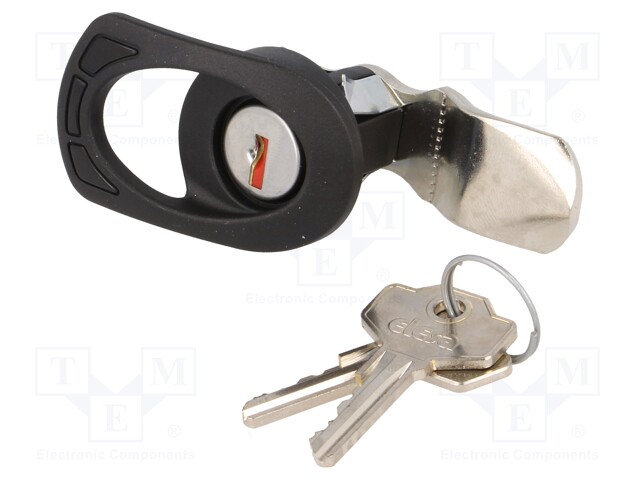 Lock; polyamide; 16mm; IP65