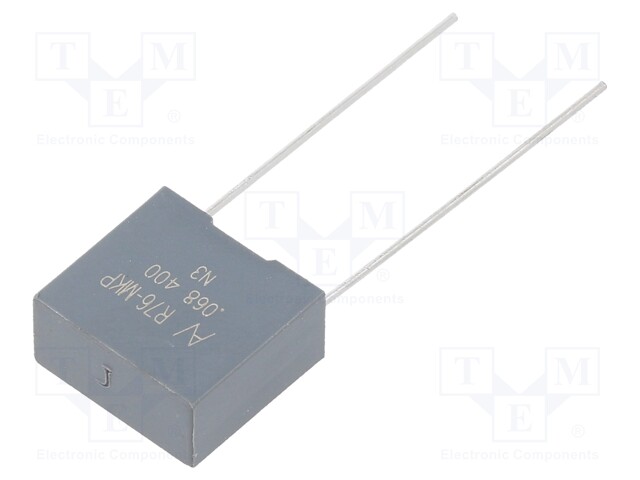 Capacitor: polypropylene; 0.068uF; ESR: 16.38mΩ; THT; ±5%; 4.372A