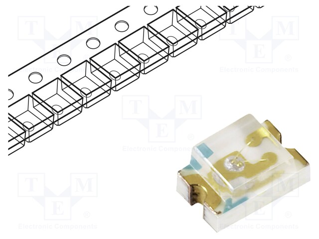 LED; SMD; 3215; yellow green; 10÷15mcd; 3.2x1.5x1mm; 130°; 2÷2.4V