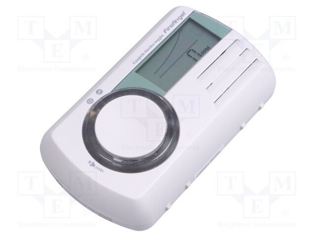 CO detector; Display: LCD; 125x74x48mm; -10÷40°C