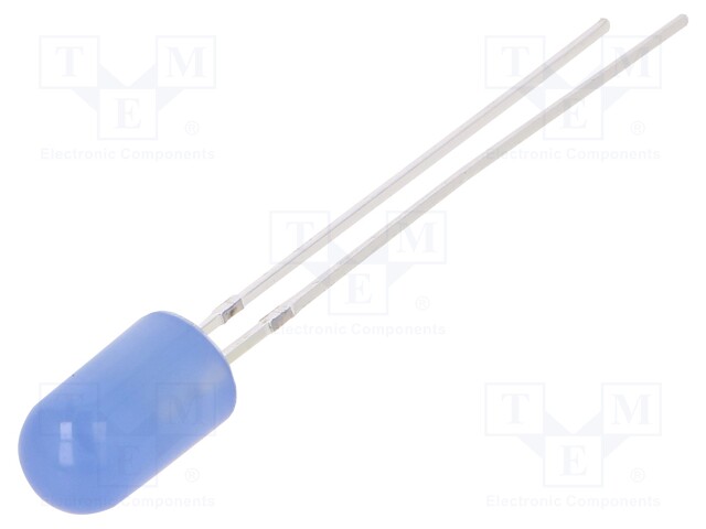 LED; 5mm; blue; 220÷330mcd; 30°; 20mA; 2.8÷3.6V; Front: convex