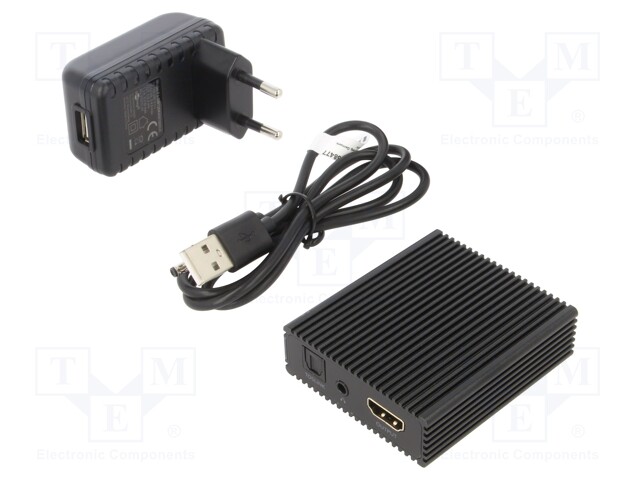 HDMI extender; HDCP 2.2,HDMI 2.0; black; Input: HDMI socket