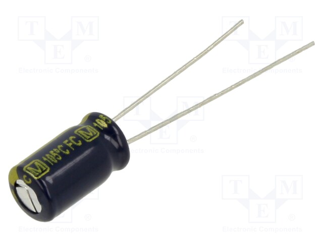 Capacitor: electrolytic; low impedance; THT; 120uF; 16VDC; ±20%