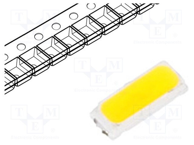 LED; SMD; 4014; white warm; 20÷22mcd; 2800-3100K; 120°; 60mA