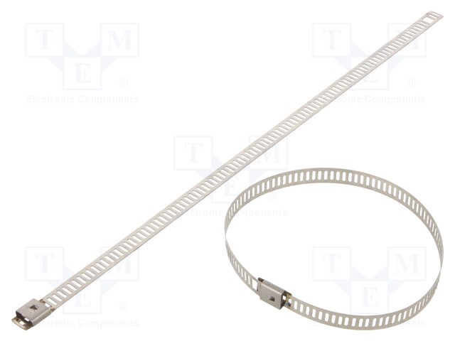 Cable tie; L: 225mm; W: 7mm; acid resistant steel AISI 316; 445N