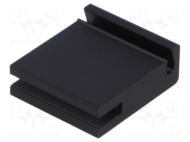 Heatsink: moulded; black; L: 25mm; W: 10.3mm; H: 28mm; 12K/W; anodized