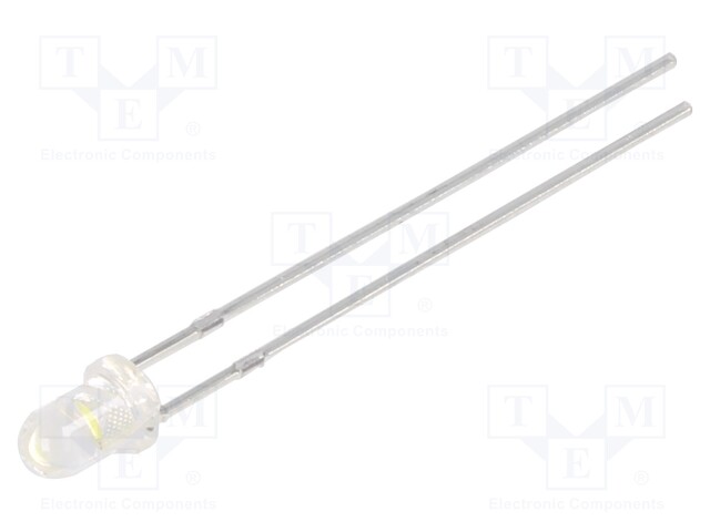 LED; 3mm; white cold; 4900÷16500mcd; 30°; 2.9÷3.5V; -40÷85°C; 60mW