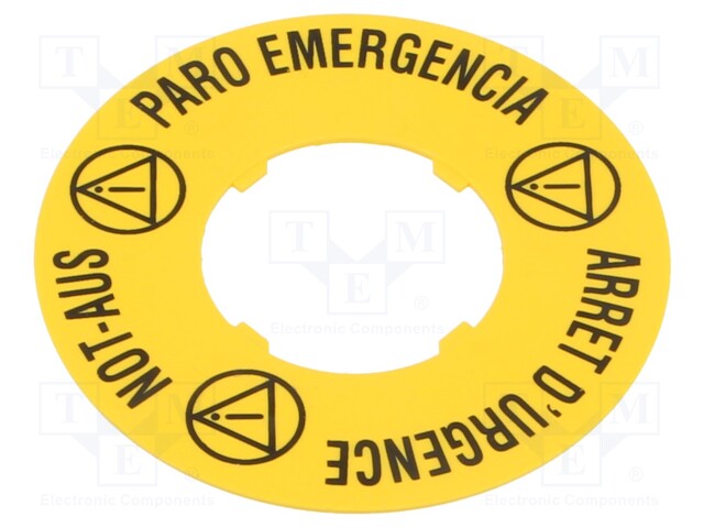 Label; 22mm; Platinum; yellow; 60mm; PVC