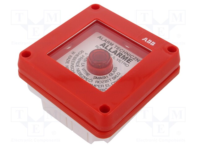 Enclosure: emergency; X: 100mm; Y: 100mm; Z: 50mm; plaster embedded