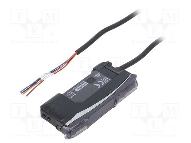 Sensor: optical fiber amplifier; PNP; Connection: lead 2m; 100mA