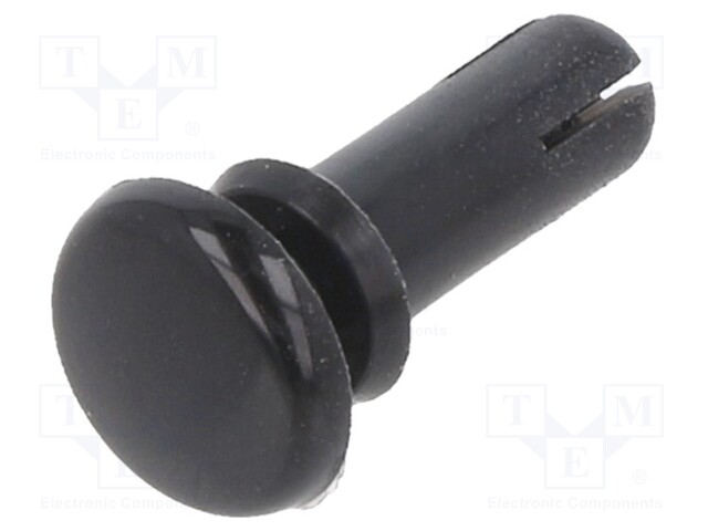 Rivet; polyamide; Rivet diam: 4mm; L.rivet: 10mm; Colour: black