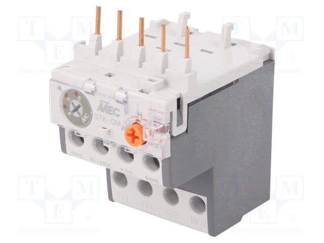 Thermal relay; Series: METAMEC; Auxiliary contacts: NO + NC; 4÷6A