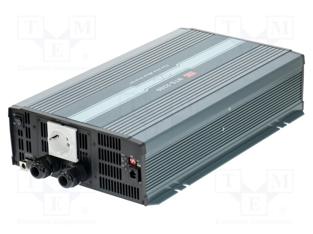 Converter: DC/AC; 2.2kW; Uout: 230VAC; 20÷33VDC; Out: EU,mains 230V