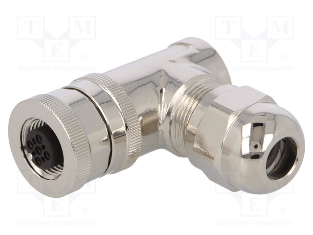 Plug; M12; PIN: 5; female; A code-DeviceNet / CANopen; for cable