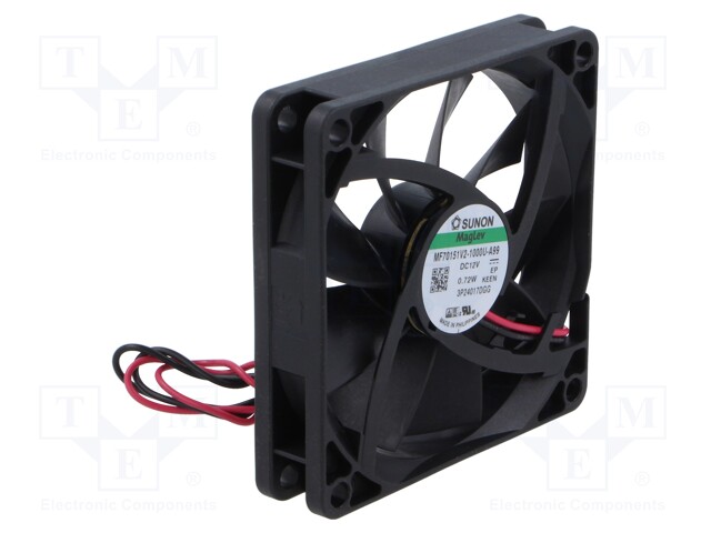 Fan: DC; axial; 12VDC; 70x70x15mm; Vapo