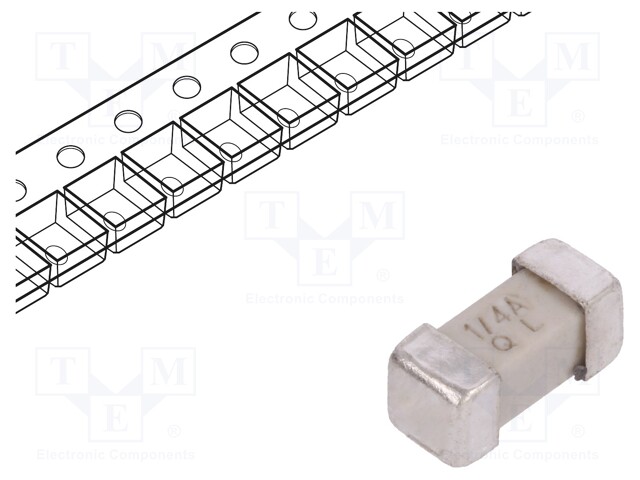 Fuse: fuse; quick blow; 250mA; 125VAC; 125VDC; SMD; ceramic; 0679L