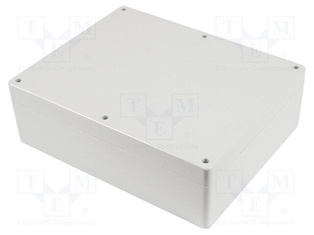 Enclosure: multipurpose; X: 240mm; Y: 300mm; Z: 95mm; 1554; grey; IP68