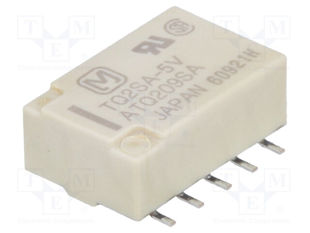 Relay: electromagnetic; DPDT; Ucoil: 5VDC; 0.5A/125VAC; 1A/30VDC