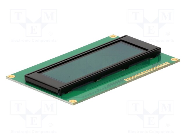 Display: OLED; alphanumeric; 20x4; Window dimensions: 77x25.2mm