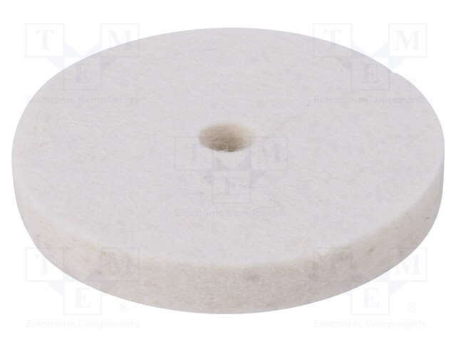 Wipe: felt polishing disk; Ø: 75mm; Øhole: 10mm