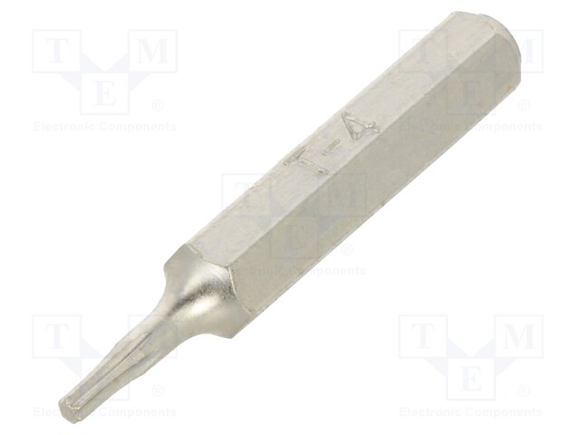 Screwdriver bit; Torx®; TX04; Overall len: 27mm; Kind: precision