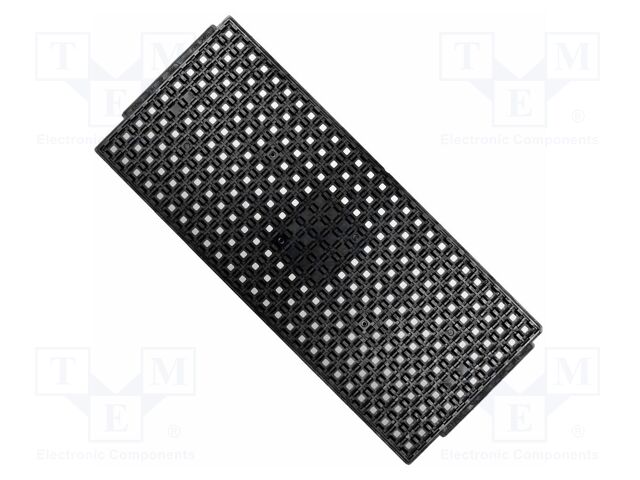 Electronic components tray; ESD; 9x9mm; black; BGA; waffle tray