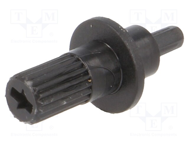 Knob; shaft knob; black; Ø5x15mm