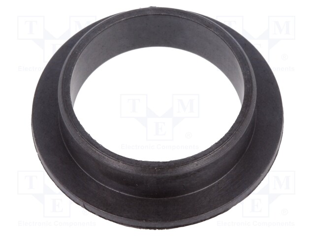 Bearing: sleeve bearing; with flange; Øout: 23mm; Øint: 20mm; black