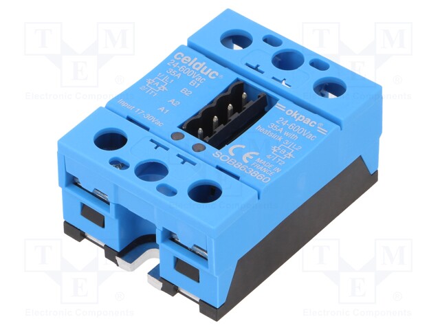 Relay: solid state; Ucntrl: 17÷30VDC; Ucntrl: 17÷30VAC; 35A; IP20