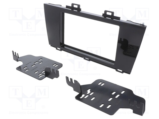 Radio mounting frame; Subaru; 2 DIN; black