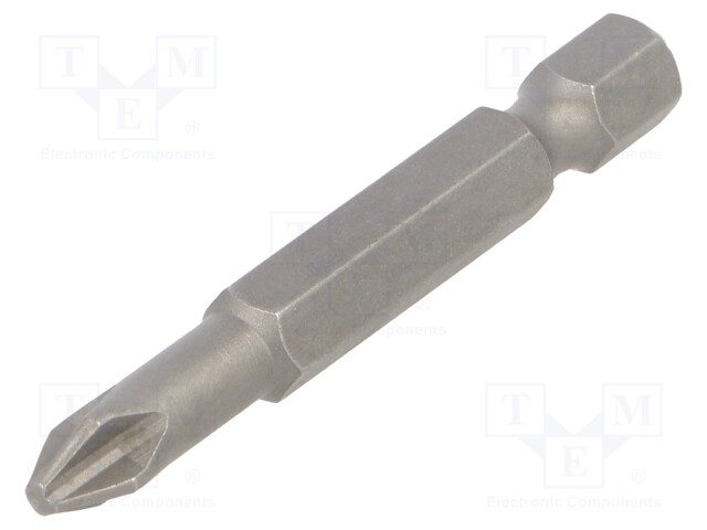 Screwdriver bit; Phillips; PH2; Overall len: 50mm