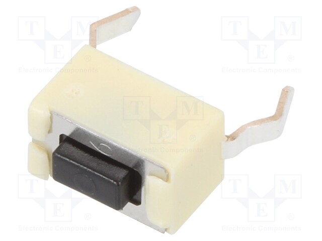 Microswitch TACT; SPST; Pos: 2; 0.05A/12VDC; 4.3mm; OFF-(ON)